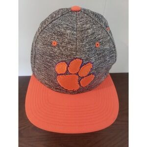 Clemson Tigers Baseball Hat Cap NCAA orange gray Adjustable Zephyr Snapback